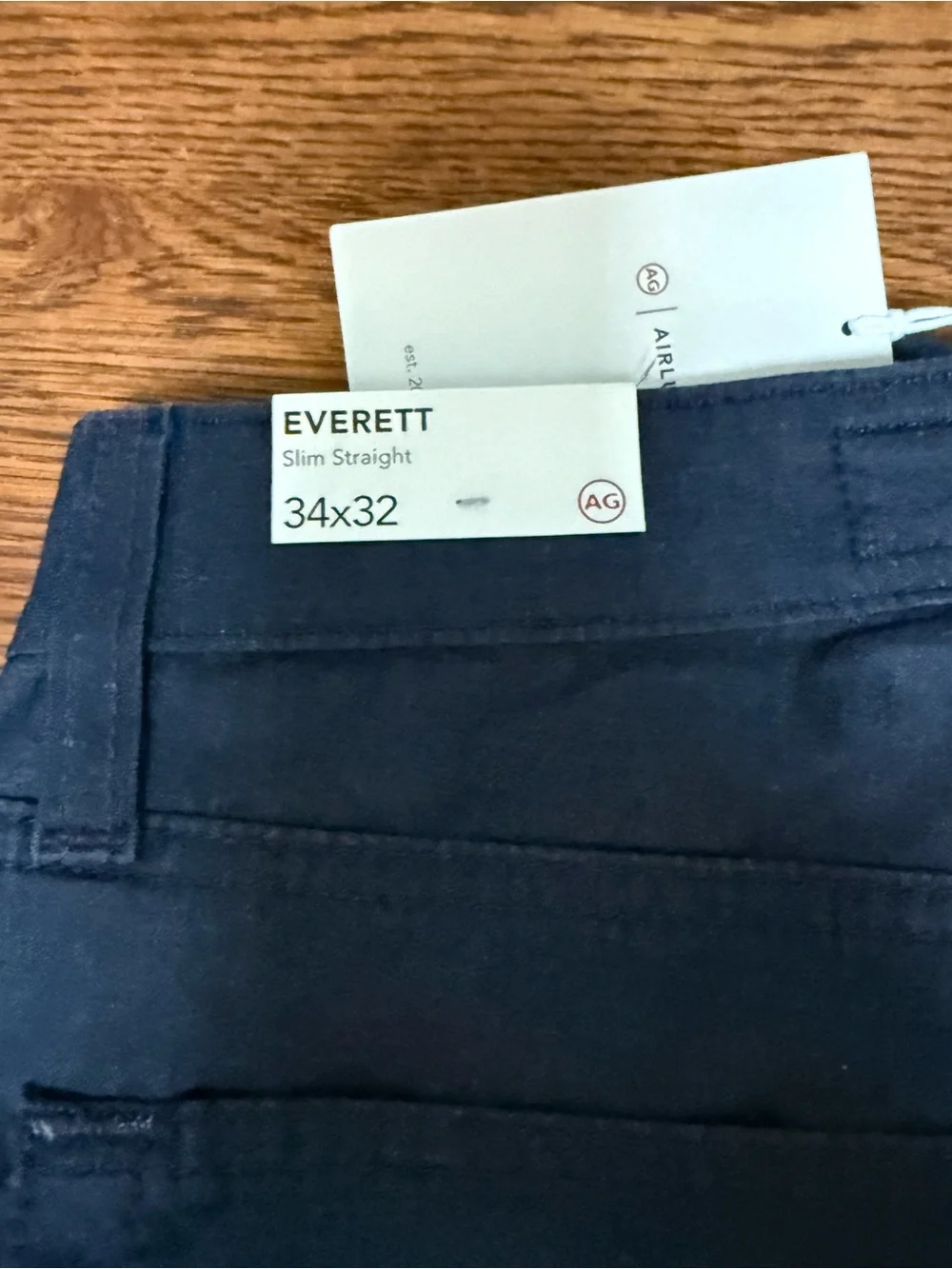 AG Adriano Goldschmied Men's Dark Navy Chinos